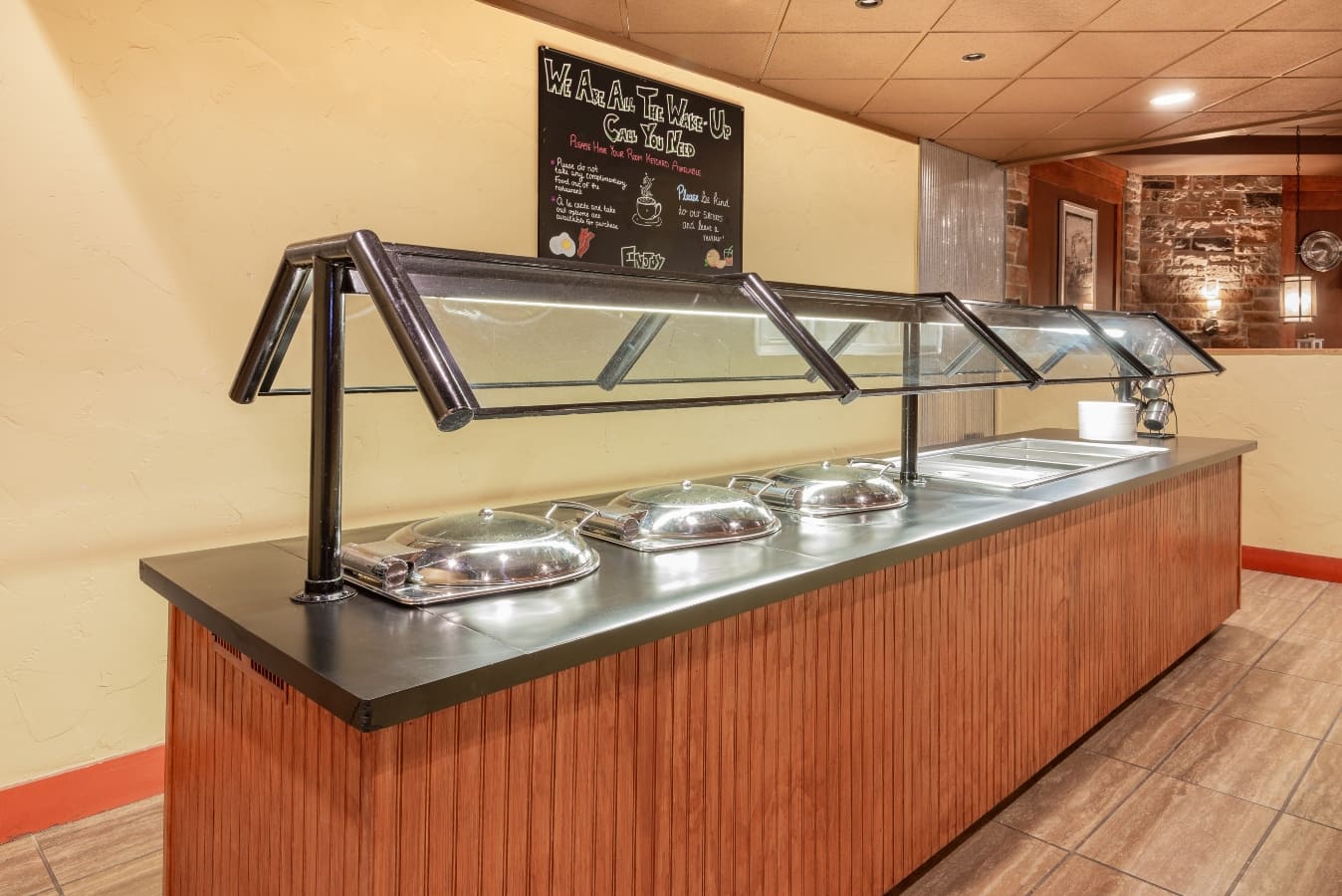 Complimentary breakfast buffet at Wyndham Garden York