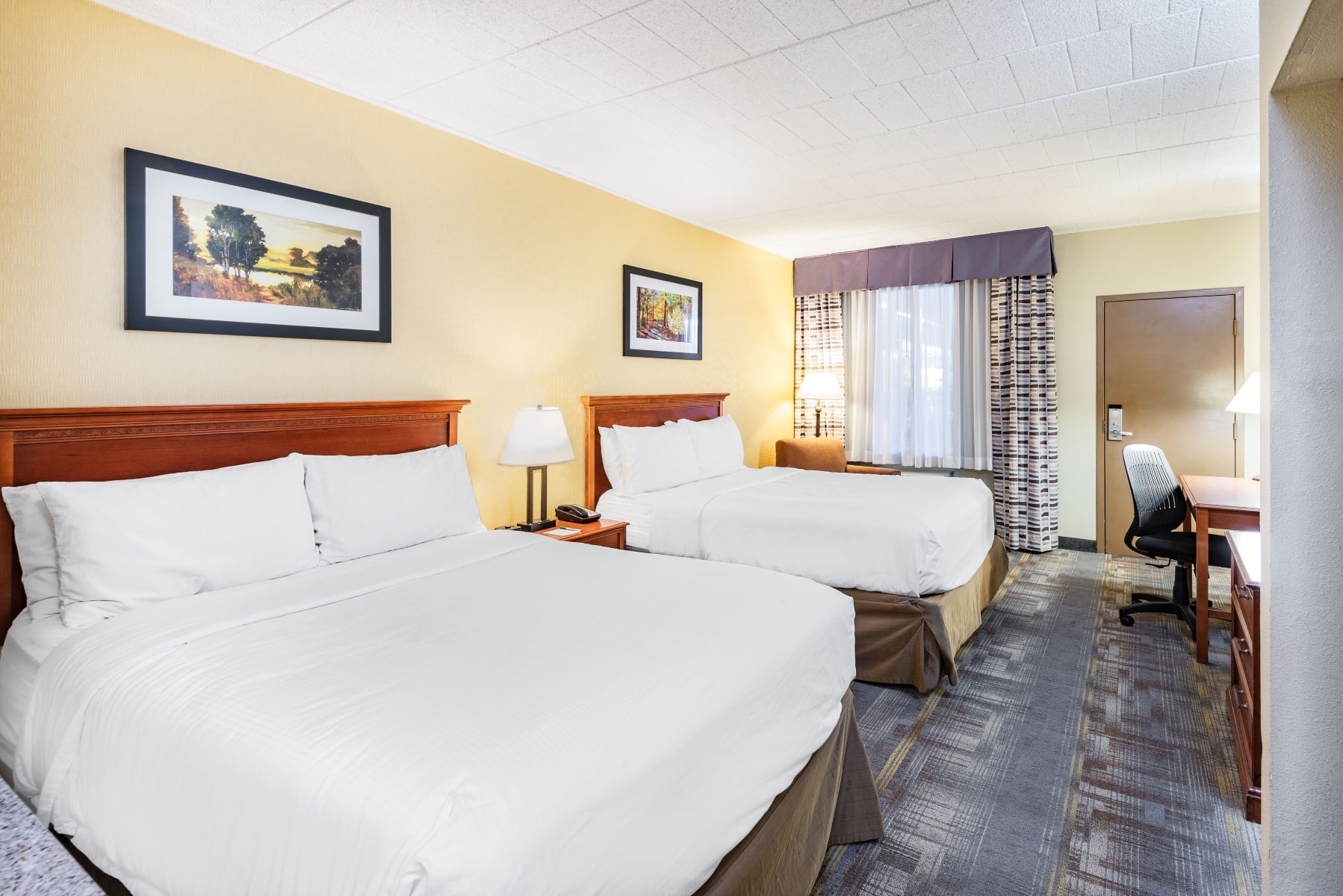 Double Queen Room at Wyndham Garden York, PA